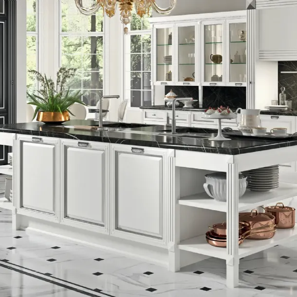 Cucina Classica con isola Pegaso Elite 05 di Astra