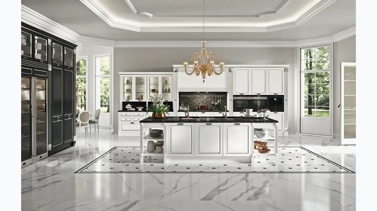 Cucina Classica con isola Pegaso Elite 05 di Astra