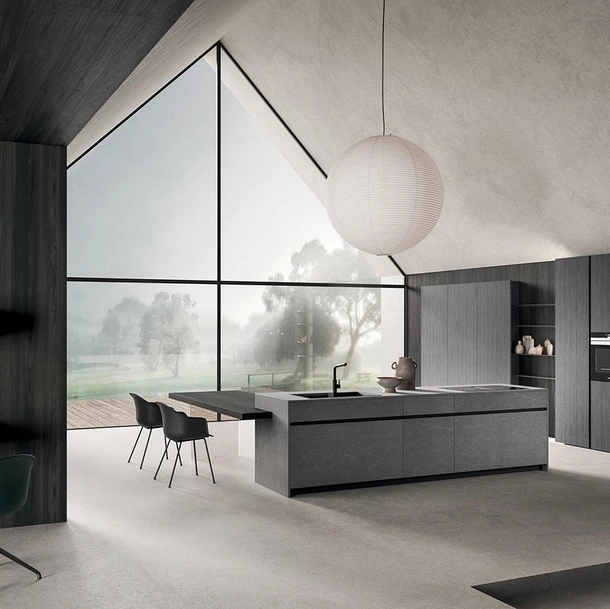 Cucina Design con isola HC-08 Minimal Design 05 di Astra