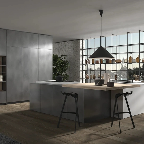 Cucina Design con penisola HC-08 High Design 10 di Astra