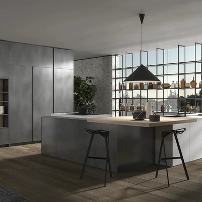 Cucina Design con penisola HC-08 High Design 10 di Astra
