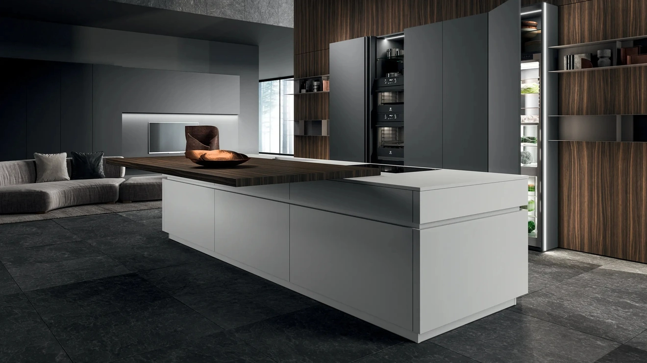 Cucina Design con isola HC-08 Minimal Design 04 di Astra