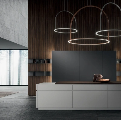 Cucina Design con isola HC-08 Minimal Design 04 di Astra