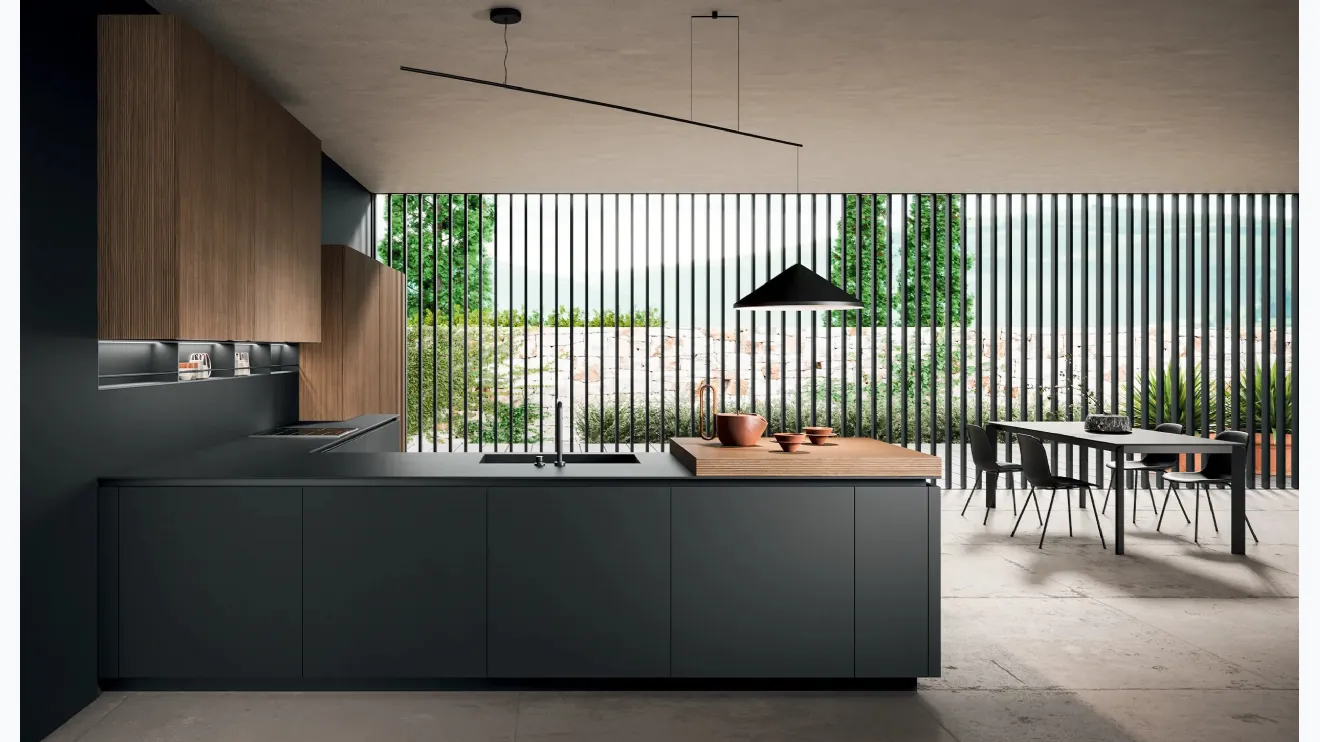 Cucina Design con penisola HC-08 Minimal Design 05 di Astra