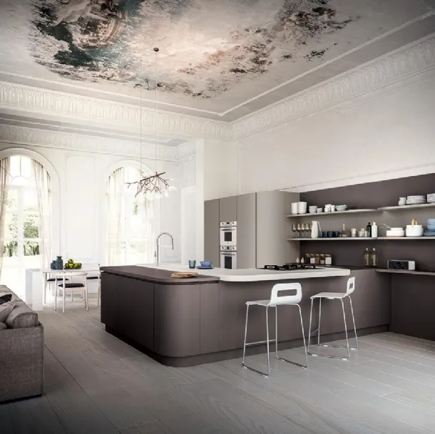 Cucina Design con penisola XXL 08 di Astra