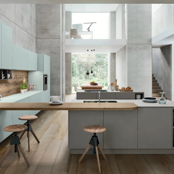 Cucina Moderna con isola e penisola SP-22 Moderno 14 di Astra