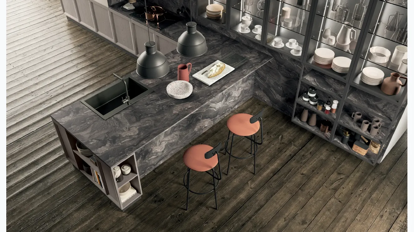 Cucina Moderna Atelier Industrial 07 di Astra
