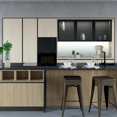 Cucina Moderna con isola Chef 02 di Astra