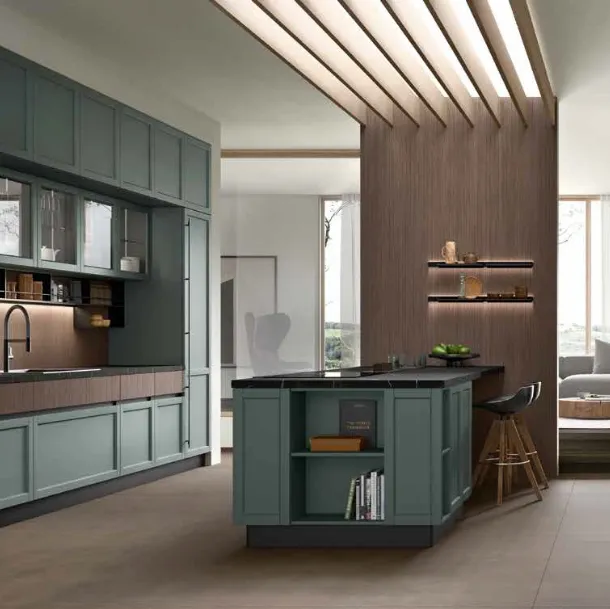 Cucina Moderna con penisola Cuvée Moderno 03 di Astra