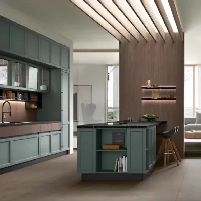Cucina Moderna con penisola Cuvée Moderno 03 di Astra