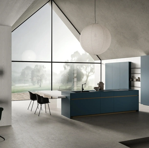 Cucina Moderna con isola HC-08 Moderno 01 di Astra