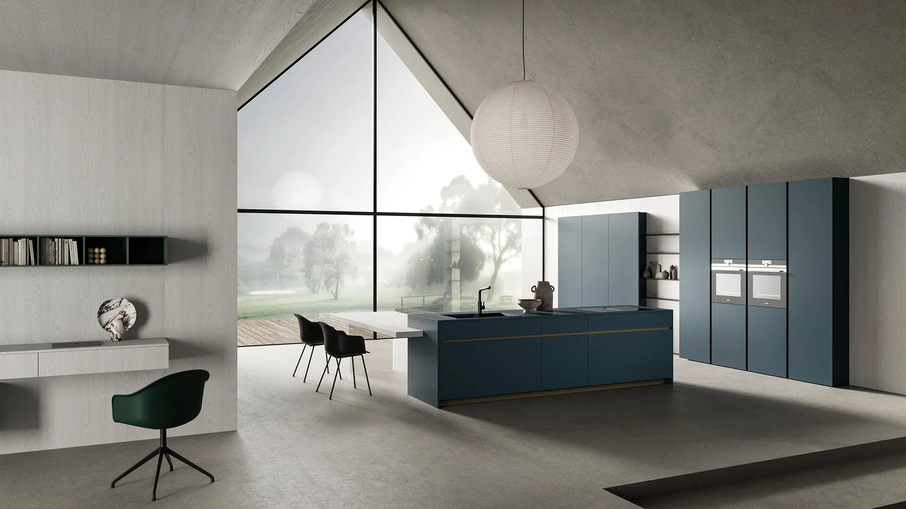 Cucina Moderna con isola HC-08 Moderno 01 di Astra