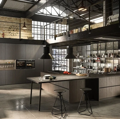 Cucina Moderna HC-8 Industrial 01 di Astra