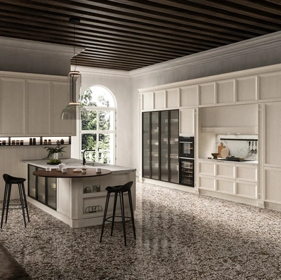 Cucina Moderna con penisola Impero Elite 01 di Astra