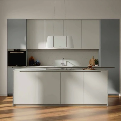 Cucina Moderna in pet con isola MK08 di Gentili Cucine