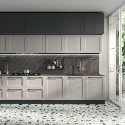 Cucina Moderna lineare Old Line Contemporaneo 05 di Astra
