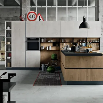 Cucina Moderna SP-22 Industrial 05 di Astra