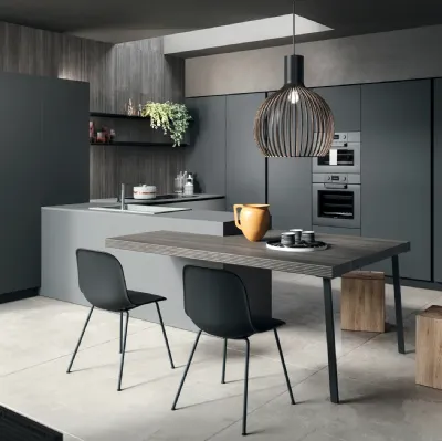 Cucina Moderna con penisola Twenty Moderno 09 di Astra