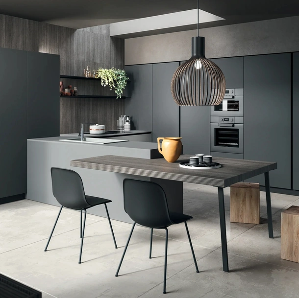 Cucina Moderna con penisola Twenty Moderno 11 di Astra