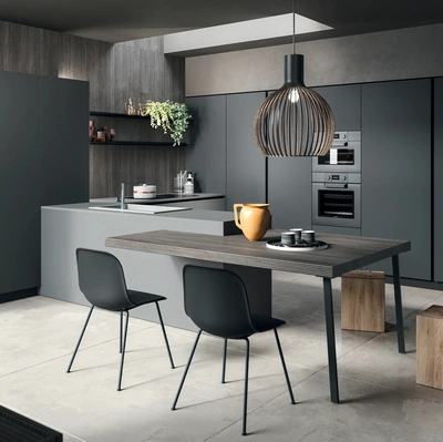 Cucina Moderna con penisola Twenty Moderno 11 di Astra