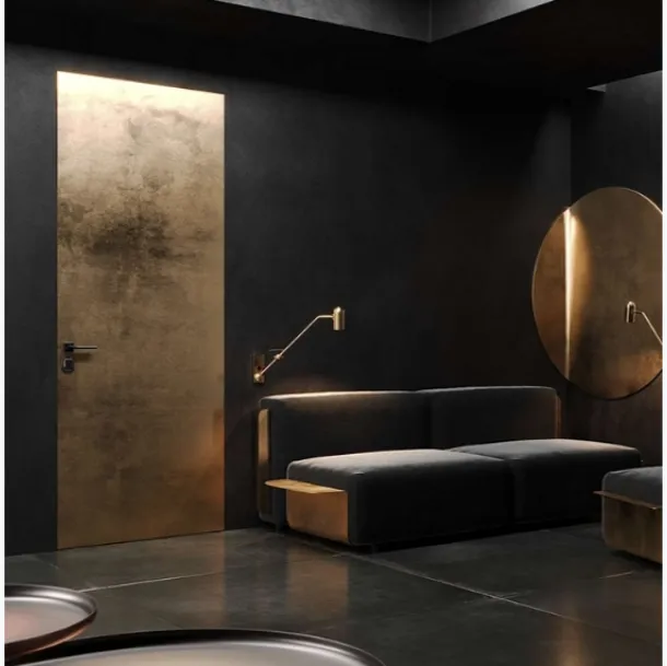Porta per interni Filomuro Biwall 60 Surface Ottone di BiHome
