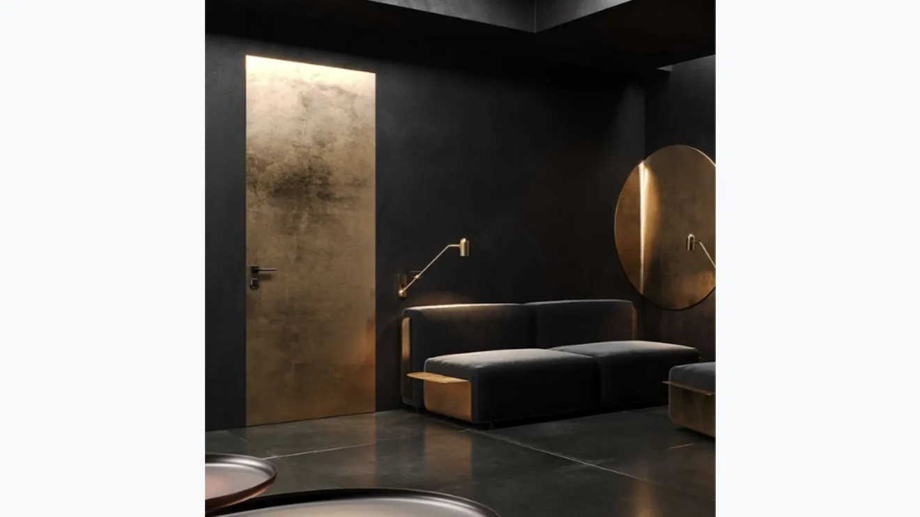 Porta per interni Filomuro Biwall 60 Surface Ottone di BiHome