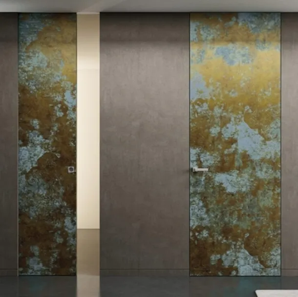 Porta Filomuro Surface Metalli Ottone Ossidato di BiHome